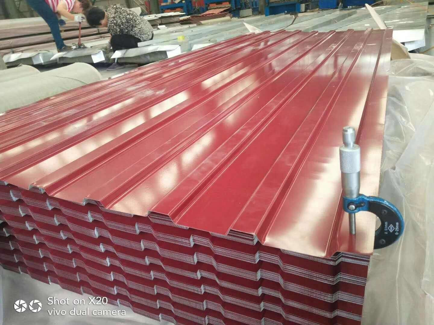 Low Price Galvanized Galvalume Corrugated Steel Roof Sheet Color Coated Galvanized Corrugated Metal Sheet