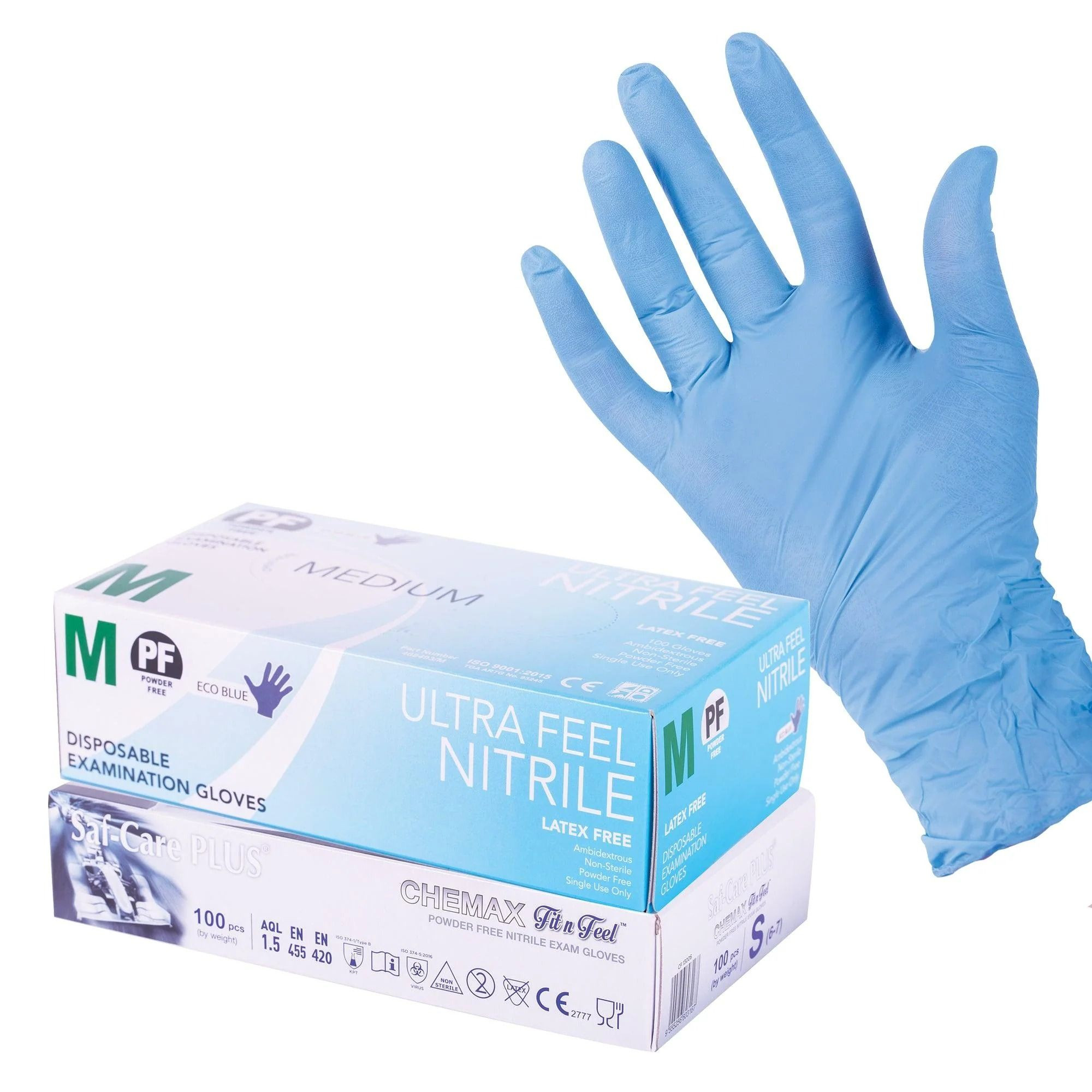 Examination Hand Gloves Blue Disposable Examination Nitrile Gloves Disposable Nitrile Gloves for Medical Use