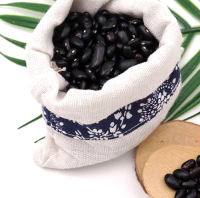Wholesale Polished Black Beans 25 KG Black Soybean with Green Kernel for Sale