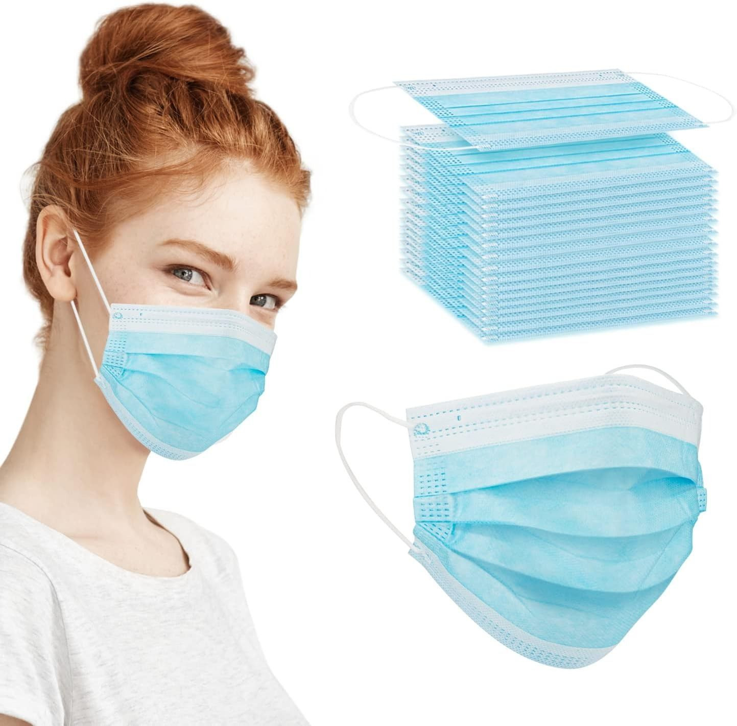 3ply Earloop Face Mouth Mask Disposable Pm2.5 Face Mask for Outdoor Protection