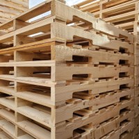 Euro Pallets for Heavy Loads Single-Faced Wooden EPAL Wood Pallets 4-Way Industrial Use Plastic Steel Bulk Prices Avail