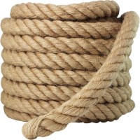 Manila Rope -Natural Fibers Moisture & Weather Resistant Rope for Marine, Decor, Indoor and Outdoor Use